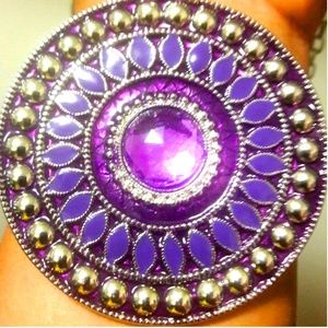 Devine Purple Pendant Necklace